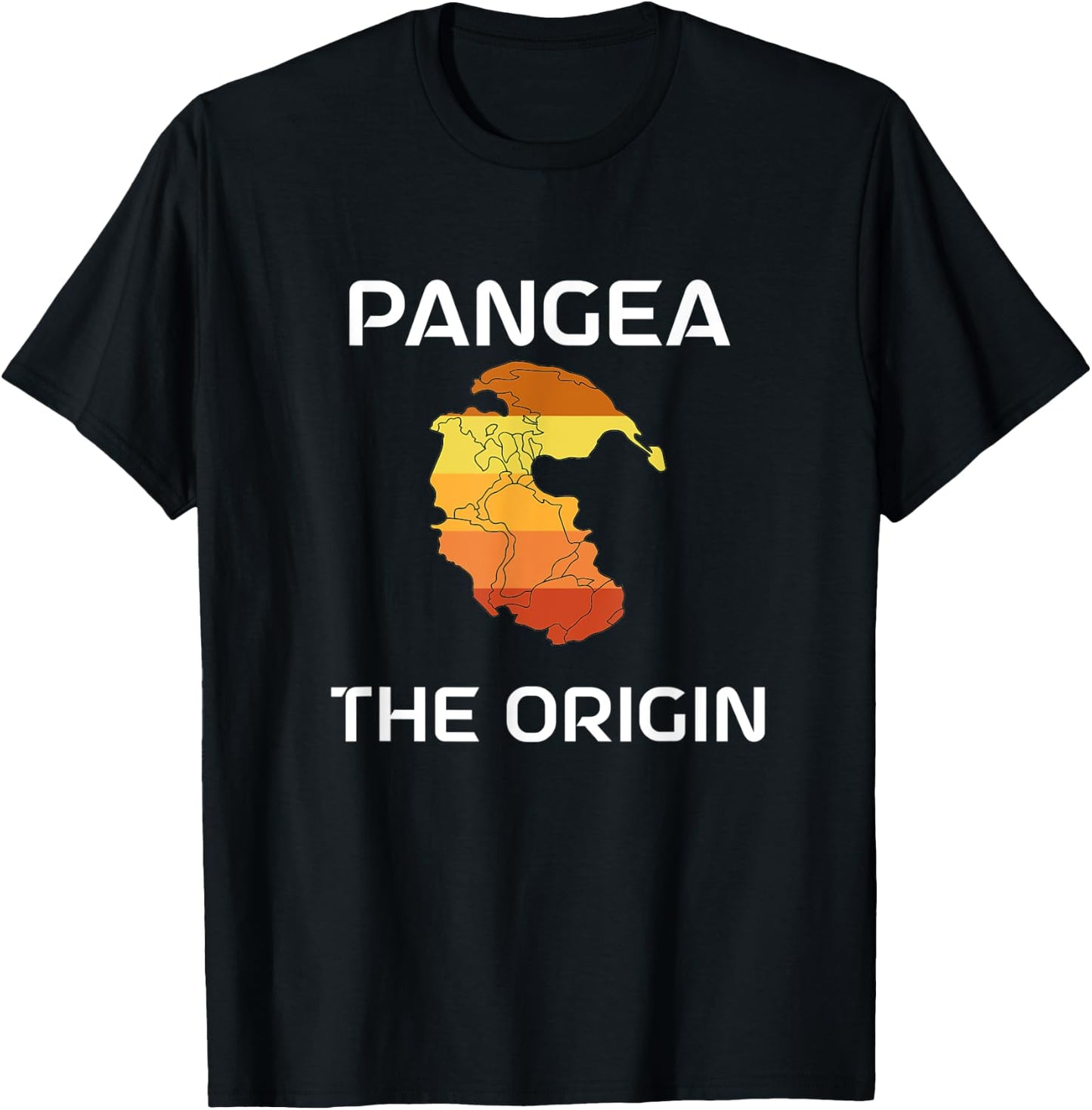 Pangea The Origin Pangaea Geology World Freedom T-Shirt - T-Shirt | Black