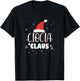 Ciocia Claus Santa Hat Polish Ciocia Aunt Claus Auntie Xmas T-Shirt - T-Shirt | Black