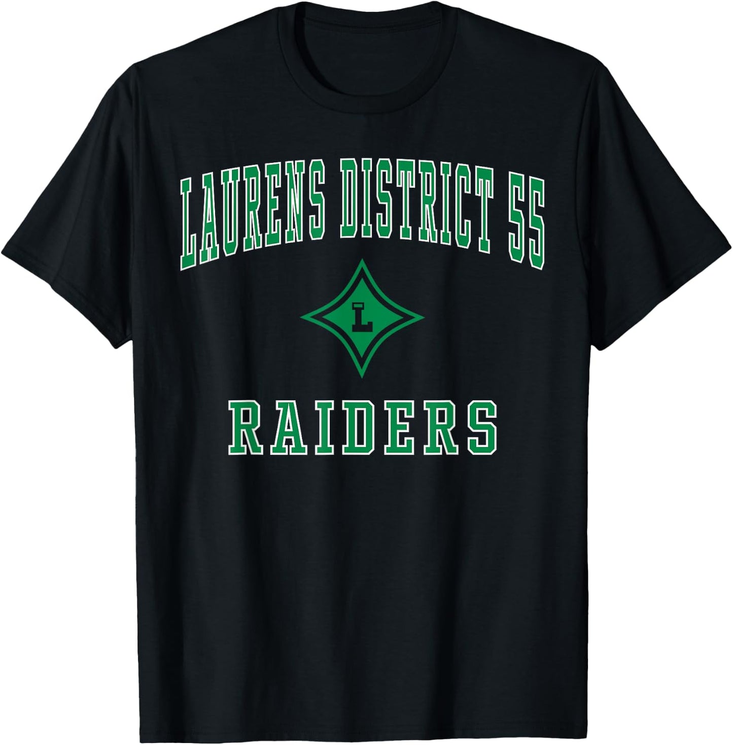 Laurens District 55 High School Bruins C1 T-Shirt - T-Shirt | Black