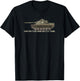 M48 Patton Main Battle Tank American Tanks T-Shirt - T-Shirt | Black