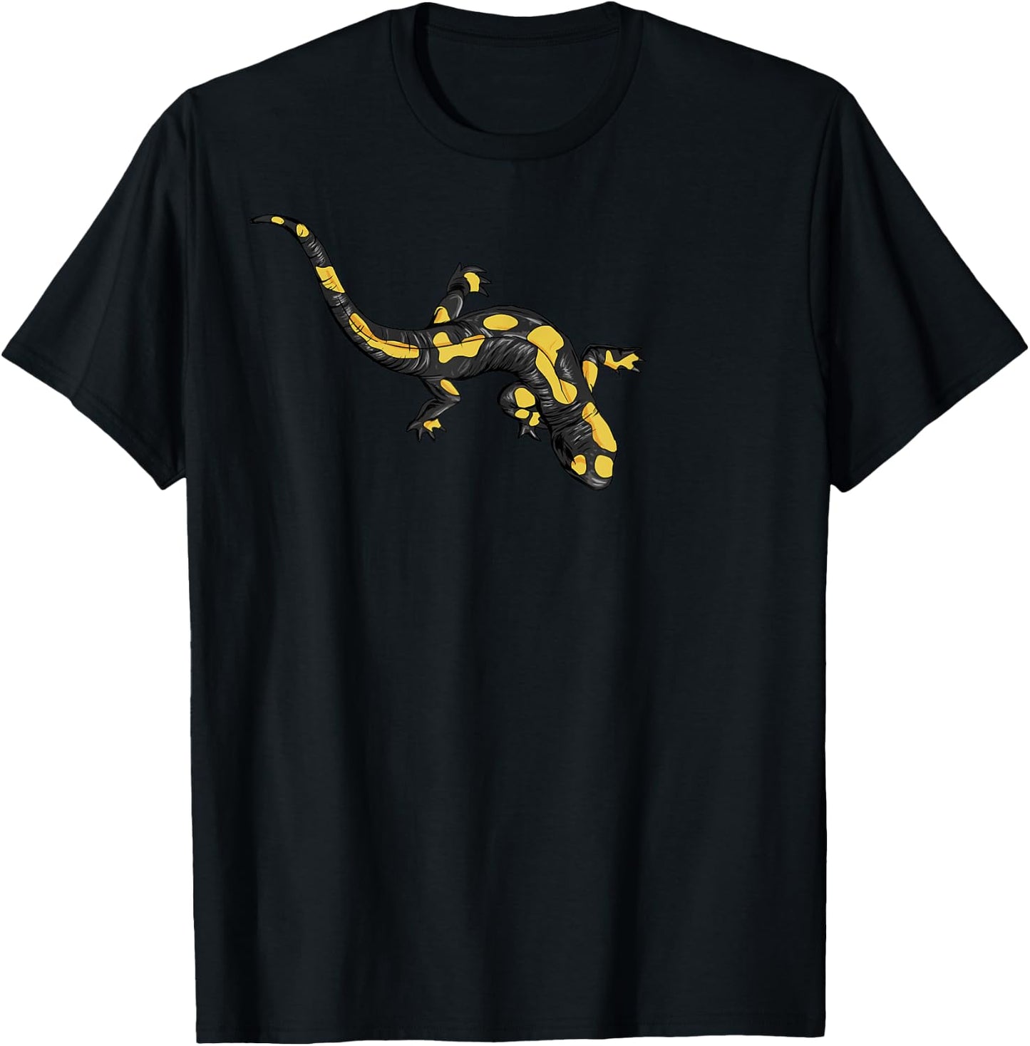 Drawing of fire salamander T-Shirt - T-Shirt | Black