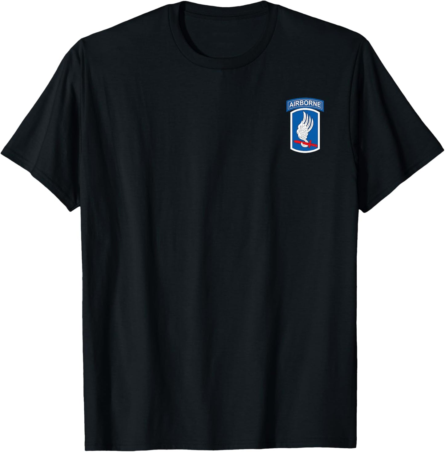 U.S Army 173rd Airborne Division Veteran Flag Vintage T-Shirt - T-Shirt | Black