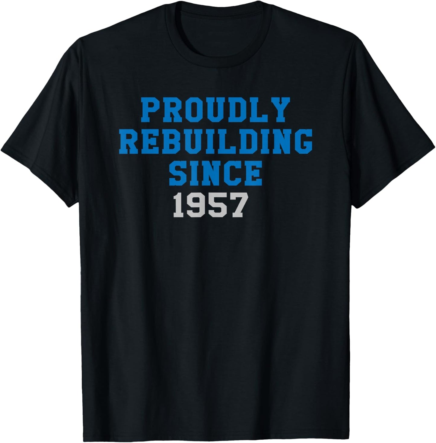 State of Michigan Rebuilding Since 1957 Detroit MI DET 313 T-Shirt - T-Shirt | Black