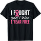 Breast Cancerversary 1 Year Breast Cancer Free Shirt Gift T-Shirt - T-Shirt | Black
