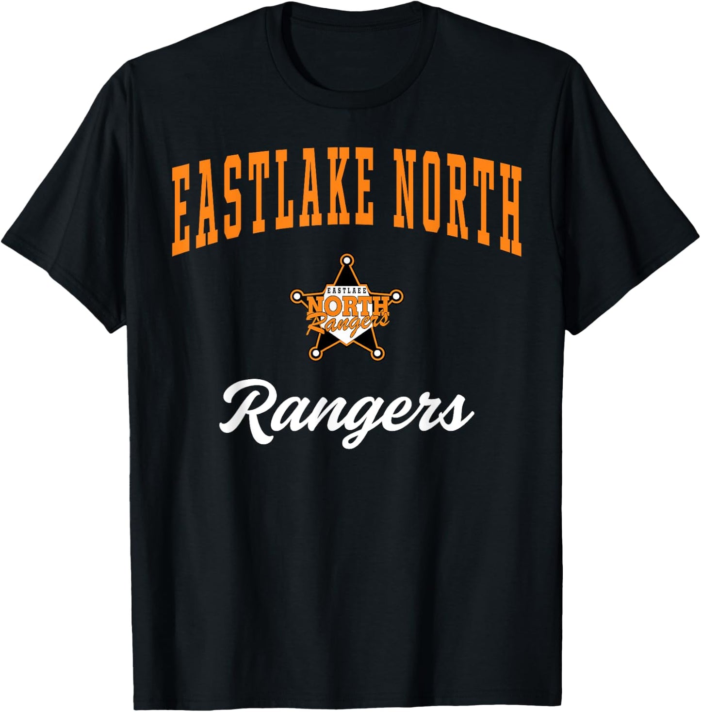 Eastlake North High School Rangers C3 T-Shirt - T-Shirt | Black