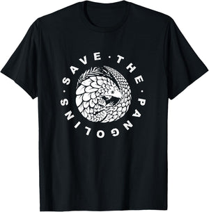 Wildlife Conservation - Save The Pangolin Animal Welfare T-Shirt - T-Shirt | Black