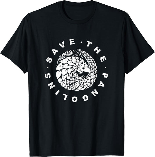 Wildlife Conservation - Save The Pangolin Animal Welfare T-Shirt - T-Shirt | Black
