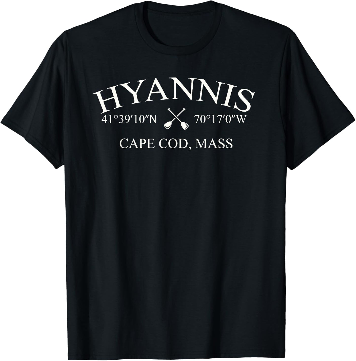 Classic Hyannis Cape Cod graphic - Hyannis, MA T-Shirt - T-Shirt | Black