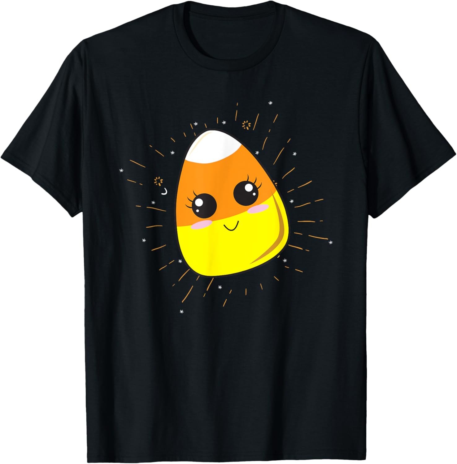 Cute Kawaii Halloween Candy Corn Costume For Kids And Adults T-Shirt - T-Shirt | Black