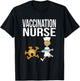 Vaccination Nurse Funny Vaccinated Virus Vaccinator Gift T-Shirt - T-Shirt | Black
