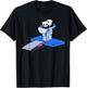 Cute Panda Gymnastics Vault Table T-Shirt - T-Shirt | Black