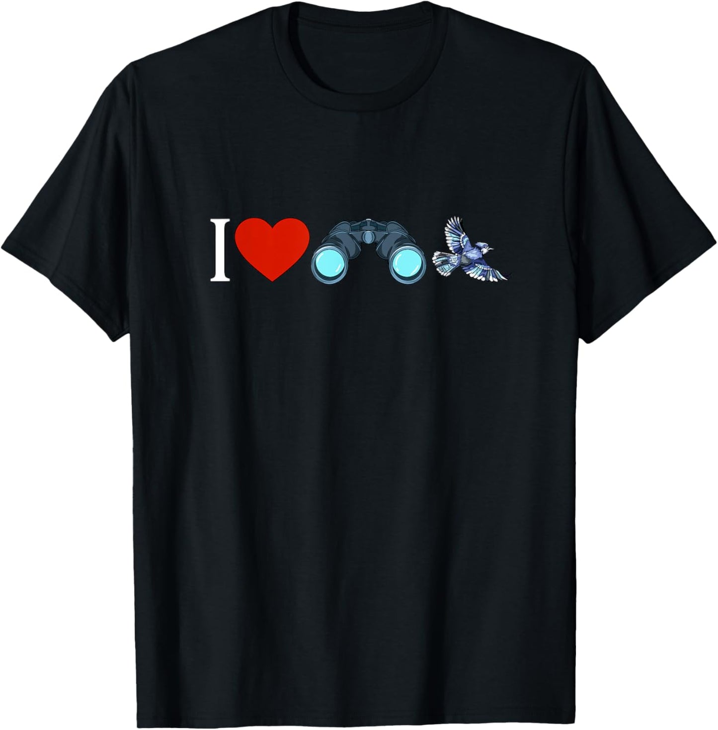 Vogelllover, I love bird watching T-Shirt - T-Shirt | Black