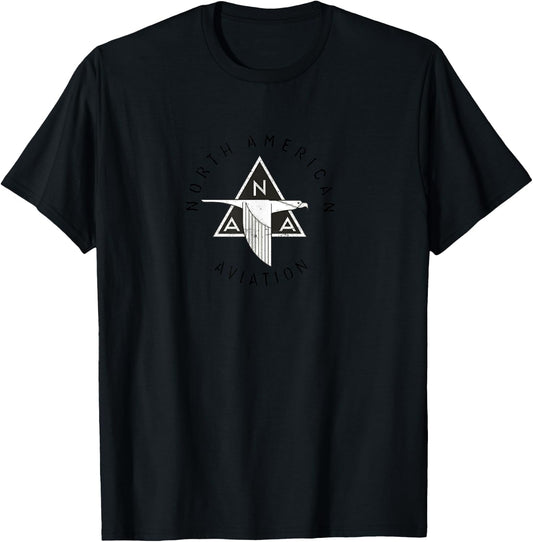 North American Aviation logo T-Shirt - T-Shirt | Black