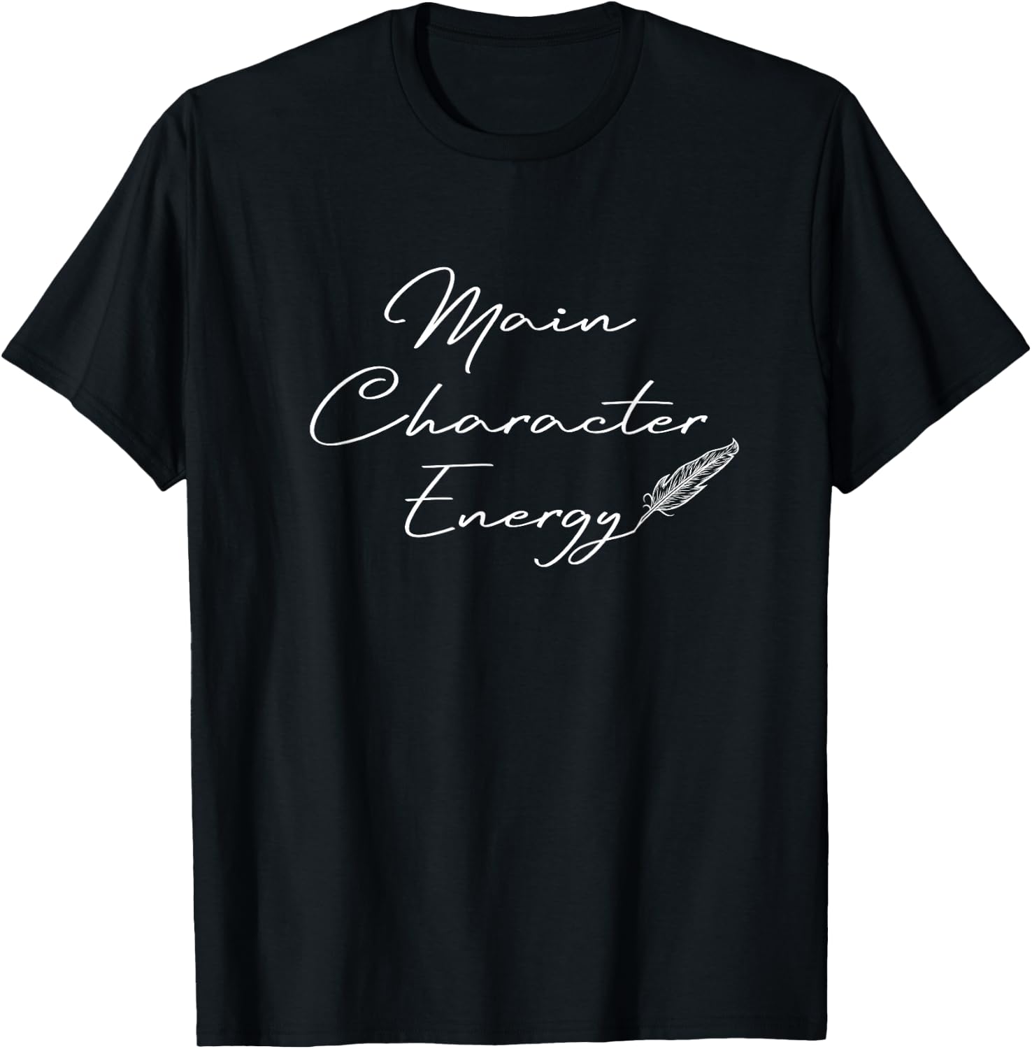 Main Character Energy Romance Book Reader Regency T-Shirt - T-Shirt | Black