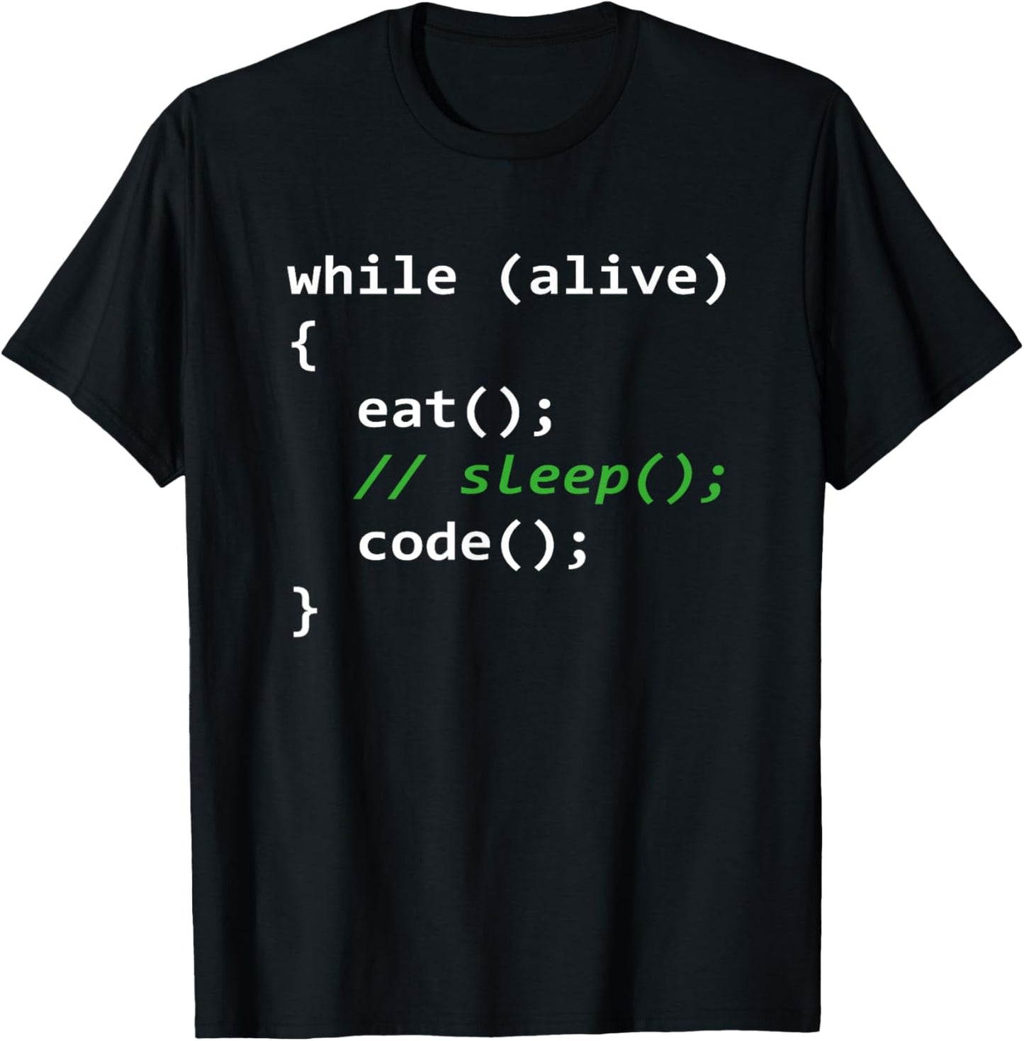 Programmer | Eat Sleep Code Repeat T-Shirt - T-Shirt | Black