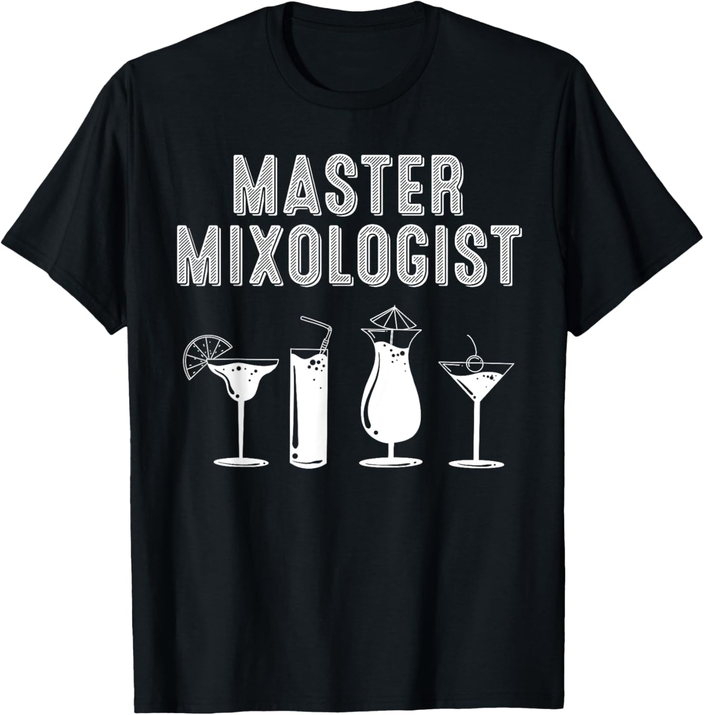 Funny Bartender Gift Women Cool Master Mixologist T-Shirt - T-Shirt | Black