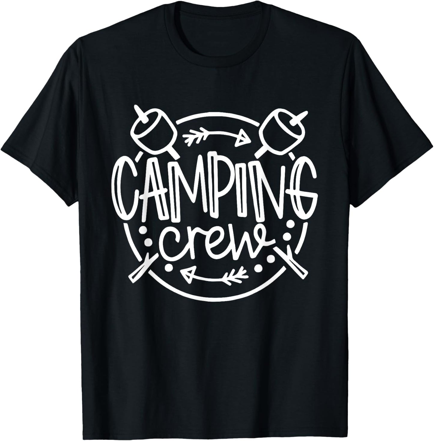 Camping Matching Shirts for Family Camper Group Camping Crew T-Shirt - T-Shirt | Black