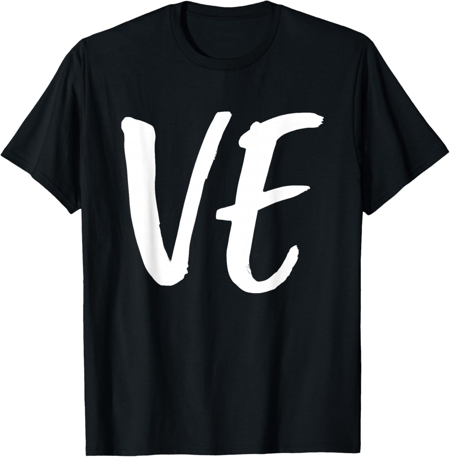 LO VE Love Matching Couple Husband Wife Valentine's Day Gift T-Shirt - T-Shirt | Black