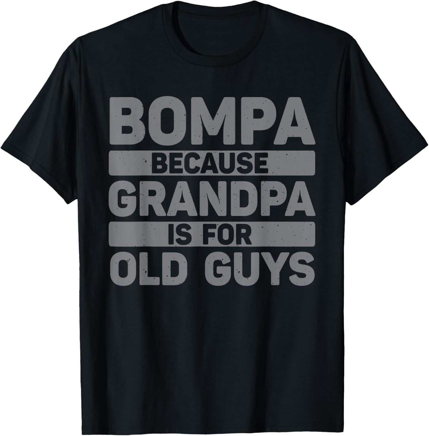 Bompa Design For Grandpa From Grandkids Father's Day Bompa T-Shirt - T-Shirt | Black