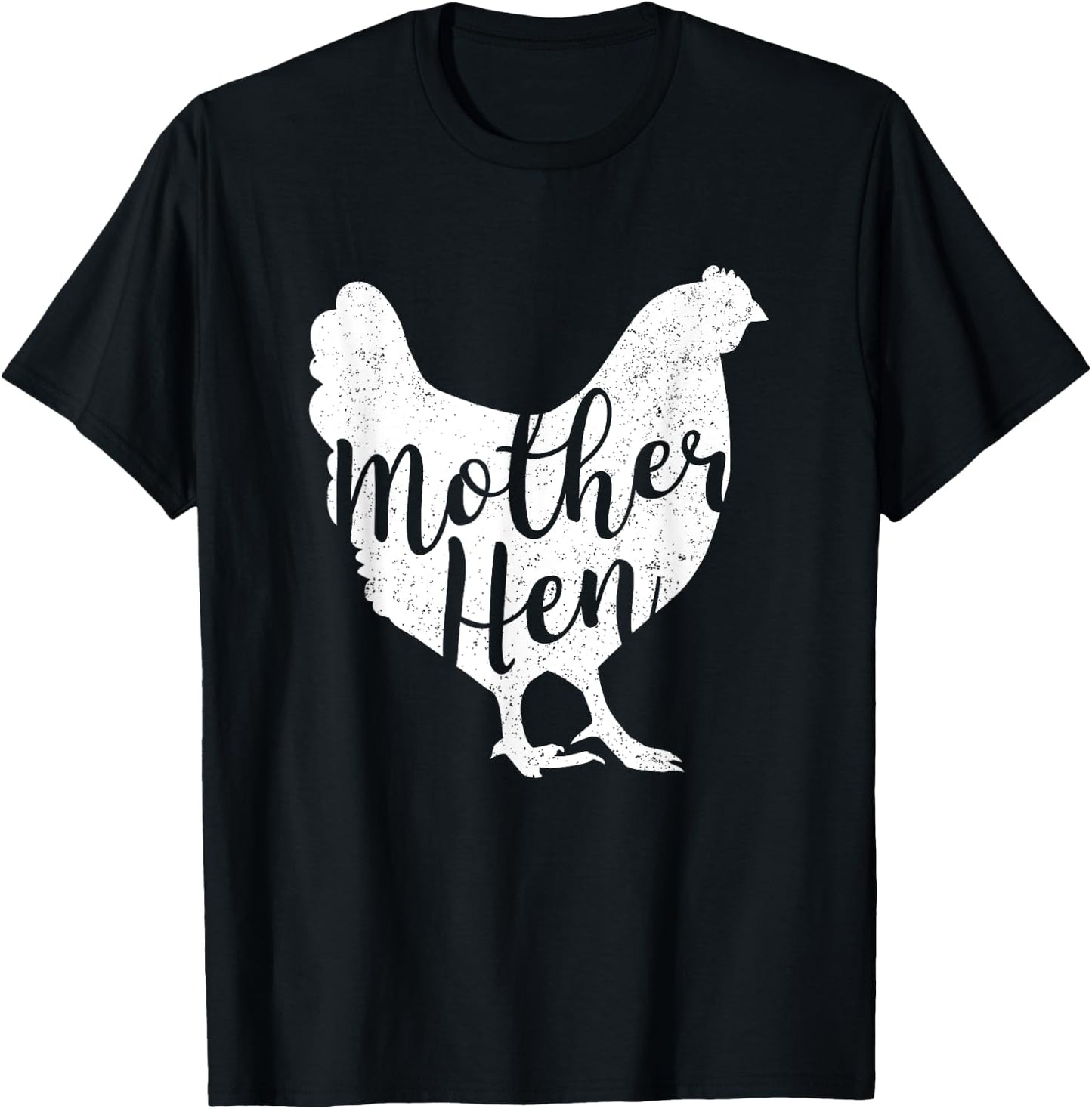 Mother Hen Happy Mother's Day Cute Chicken Gift T-Shirt - T-Shirt | Black
