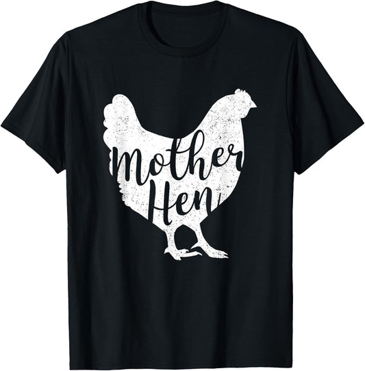 Mother Hen Happy Mother's Day Cute Chicken Gift T-Shirt - T-Shirt | Black