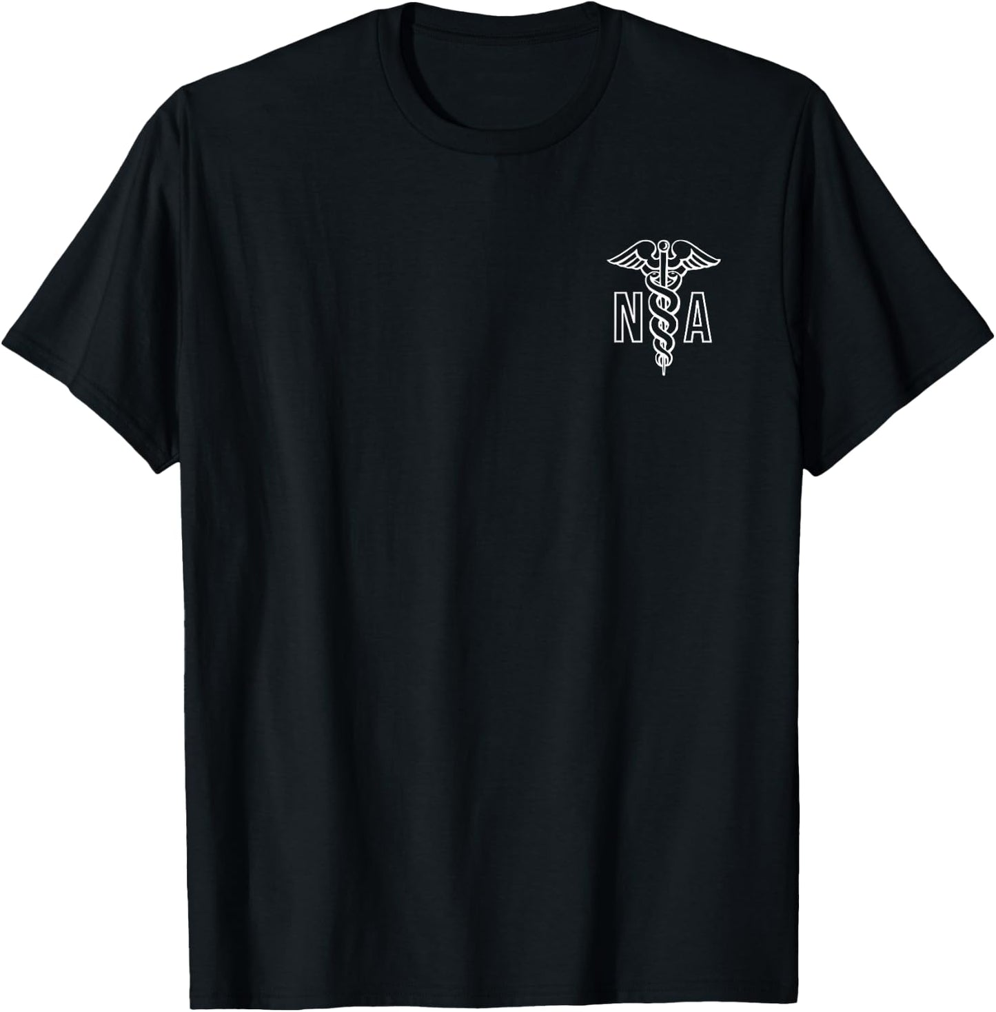 Nursing Assistant Na Caduceus Health Care Professional T-Shirt - T-Shirt | Black