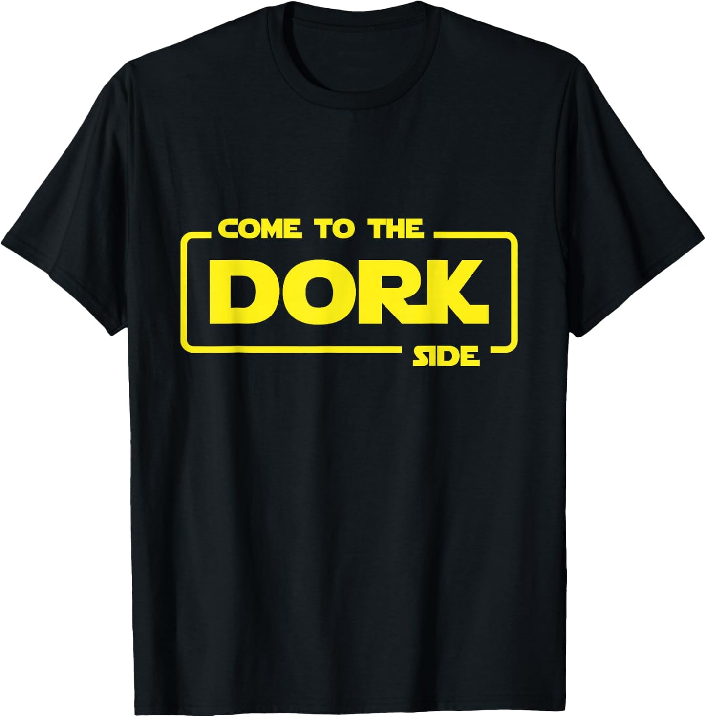 DORK SIDE geek nerd funny computer joke coding cute fun code T-Shirt - T-Shirt | Black