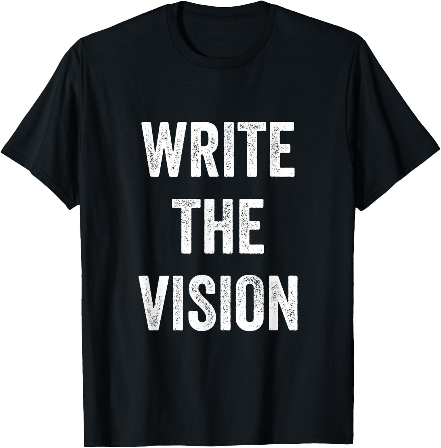 Write The Vision Christian Pride Inspiration Bible Men Women T-Shirt - T-Shirt | Black