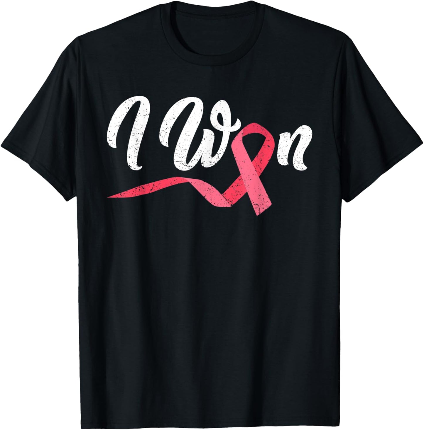 I Won Breast Cancer Survivor Shirt Breast Cancer Survivor T-Shirt - T-Shirt | Black