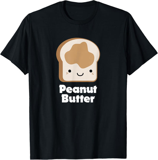 MATCHING SET Peanut Butter and Jelly Couples Friend Shirt T-Shirt - T-Shirt | Black