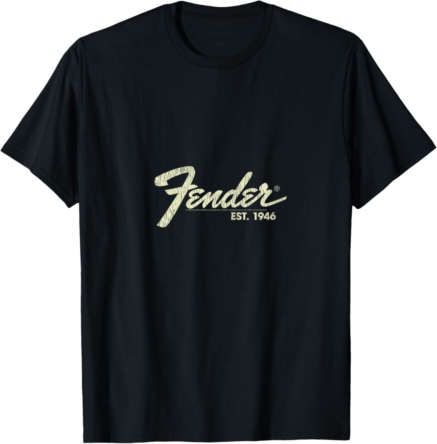 Fender Classic Fender Est. 1946 V-Neck T-Shirt - T-Shirt | Black