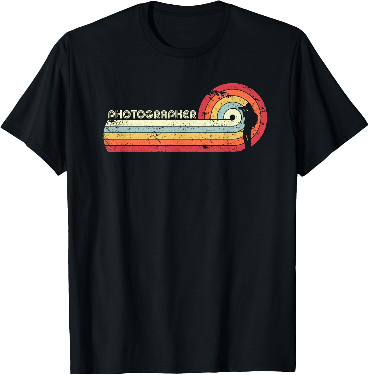 Photography Shirt. Retro Style Photographer T-Shirt - T-Shirt | Black