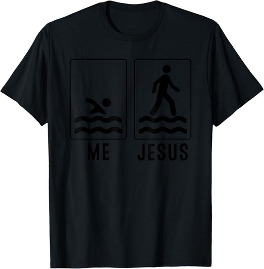 Funny Jesus Gift Men Women Cool Religious Christian Jesus T-Shirt - T-Shirt | Black