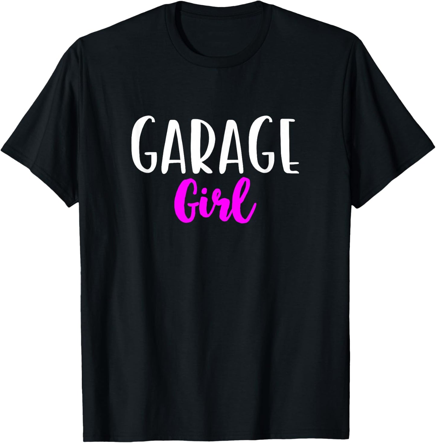 Garage Girl Mechanic Women Funny Cute T-Shirt - T-Shirt | Black