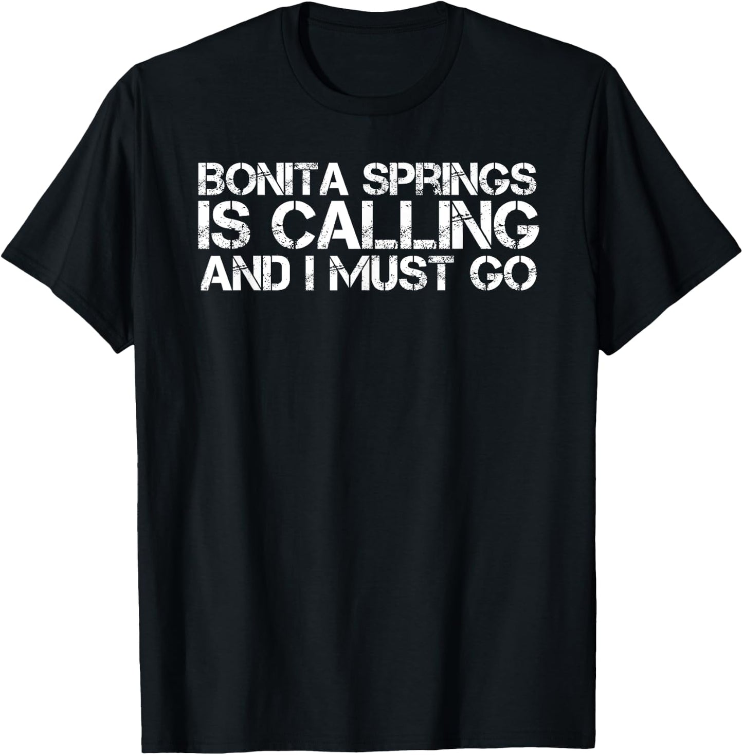 BONITA SPRINGS FL FLORIDA Funny City Trip Home USA Gift T-Shirt - T-Shirt | Black