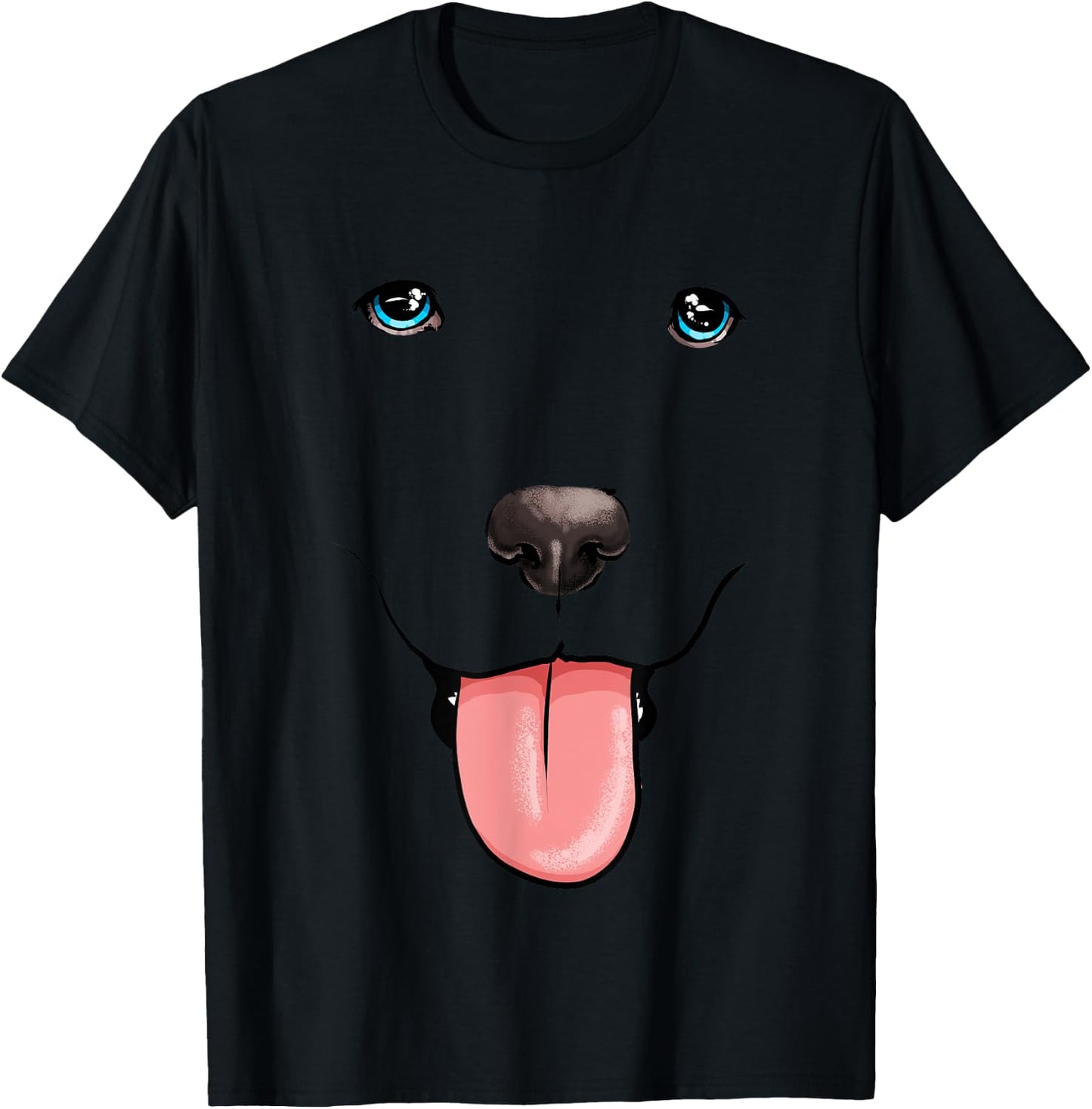 Labrador Face Lab Dog Costume I Love My Labrador Men Women Kids T-Shirt - T-Shirt | Black