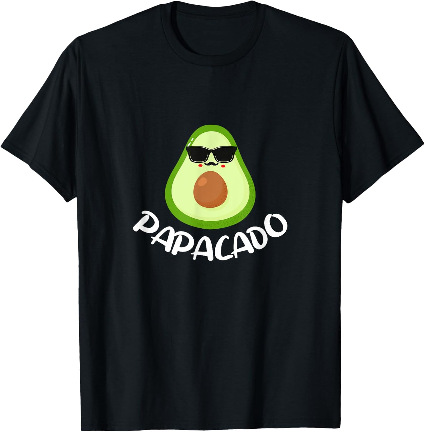 Papacado Funny Avocado Dad Daddy Father's Day T-Shirt - T-Shirt | Black