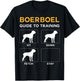 Boerboel Guide To Training Dog Obedience Dog Commands T-Shirt - T-Shirt | Black