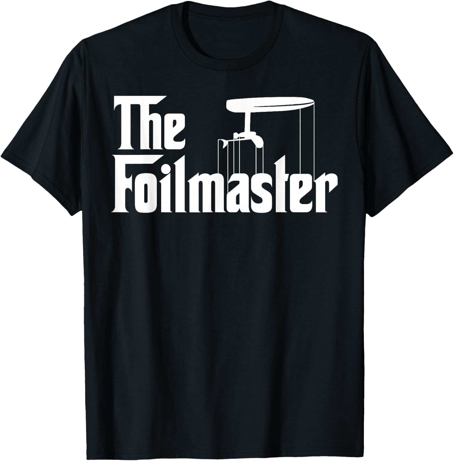 The Foilmaster - Funny E-foil Foilboard Surfing Gift T-Shirt - T-Shirt | Black