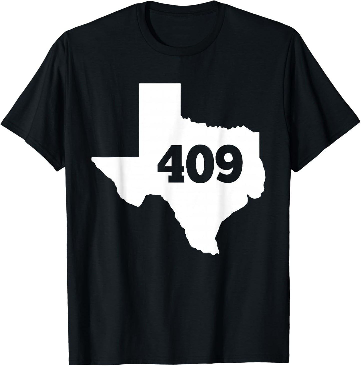Texas 409 Area Code T-Shirt - T-Shirt | Black