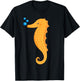 Kids Seahorse Boys and Girls SEAHORSE T-Shirt - T-Shirt | Black