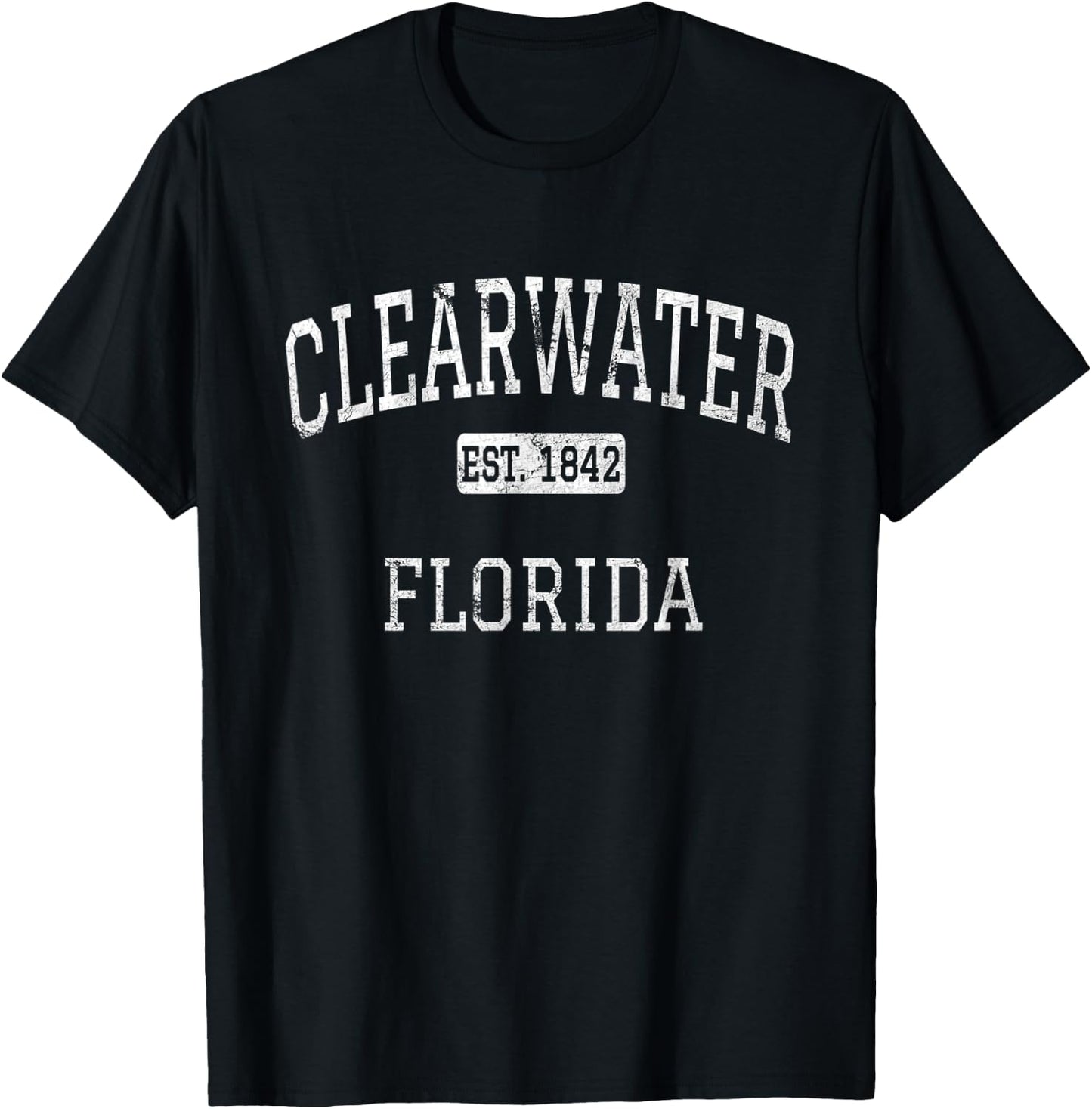 Clearwater Florida FL Vintage T-Shirt - T-Shirt | Black