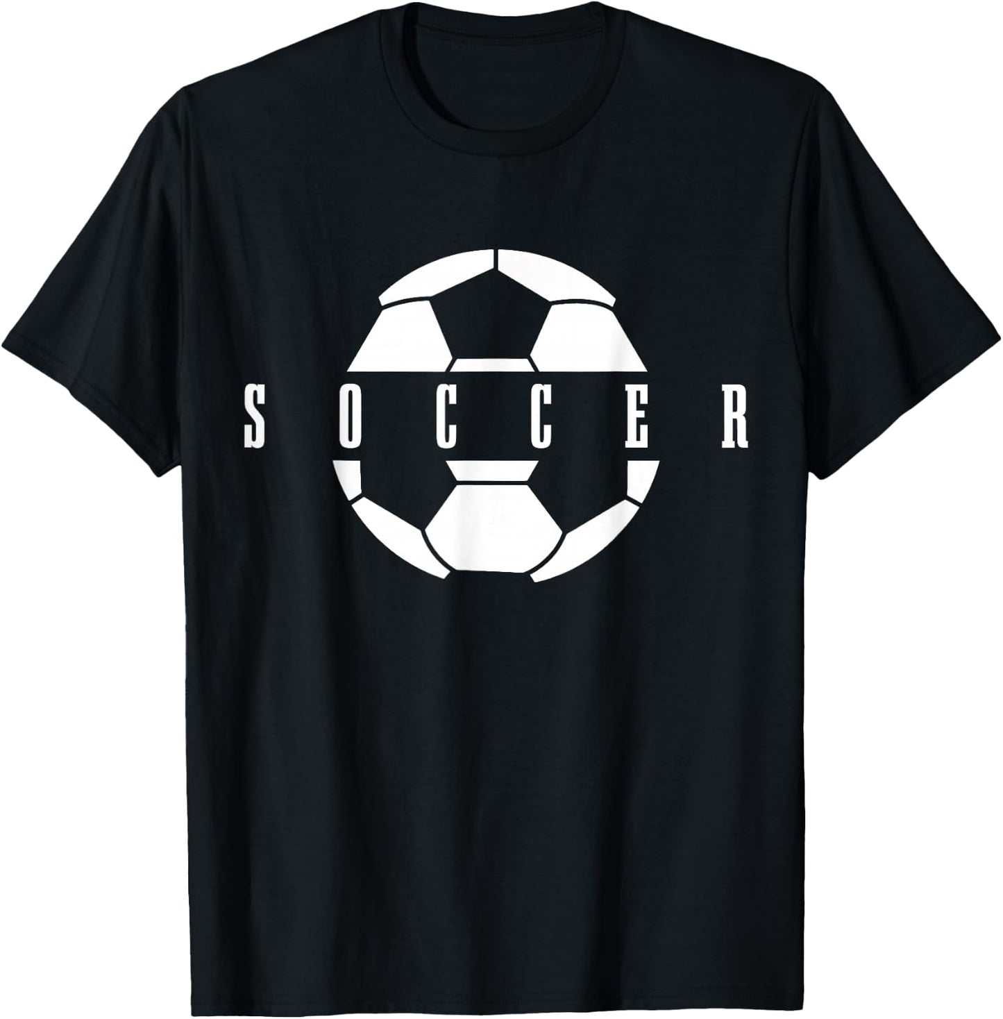 Boys Girls Football Player Ball T-Shirt - T-Shirt | Black