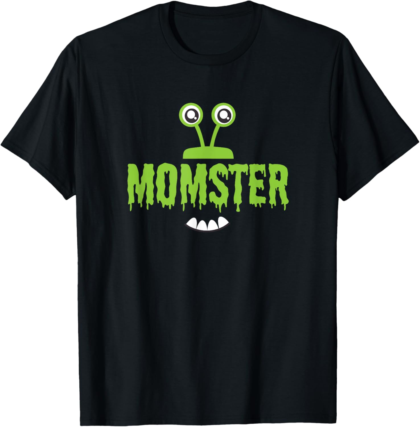 Momster Monster Costume Women Mom Funny Halloween T-Shirt - T-Shirt | Black