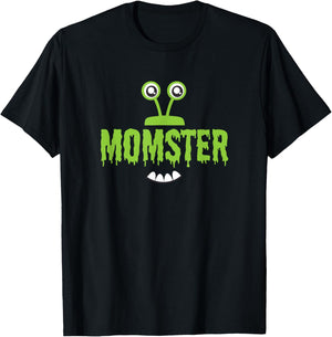 Momster Monster Costume Women Mom Funny Halloween T-Shirt - T-Shirt | Black
