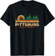 Evergreen Sunset Pittsburgh Forest New Hampshire Woods T-Shirt - T-Shirt | Black