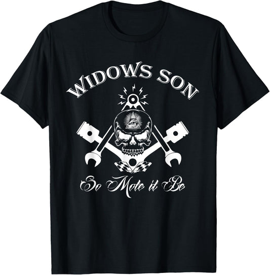 Widows Son Masonic T-Shirt - T-Shirt | Black