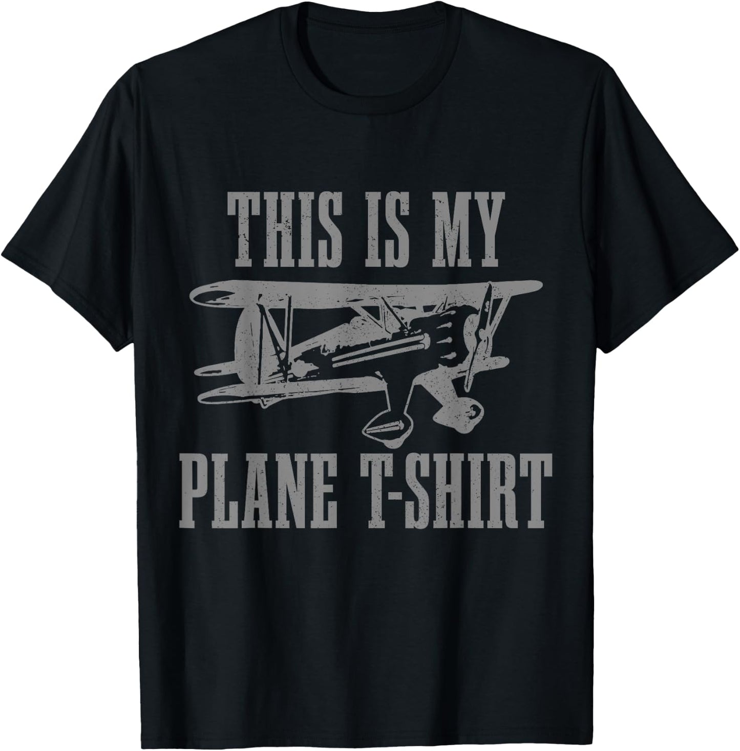 Airplane Pilot RC Model Funny This Is My Plane T-Shirt - T-Shirt | Black