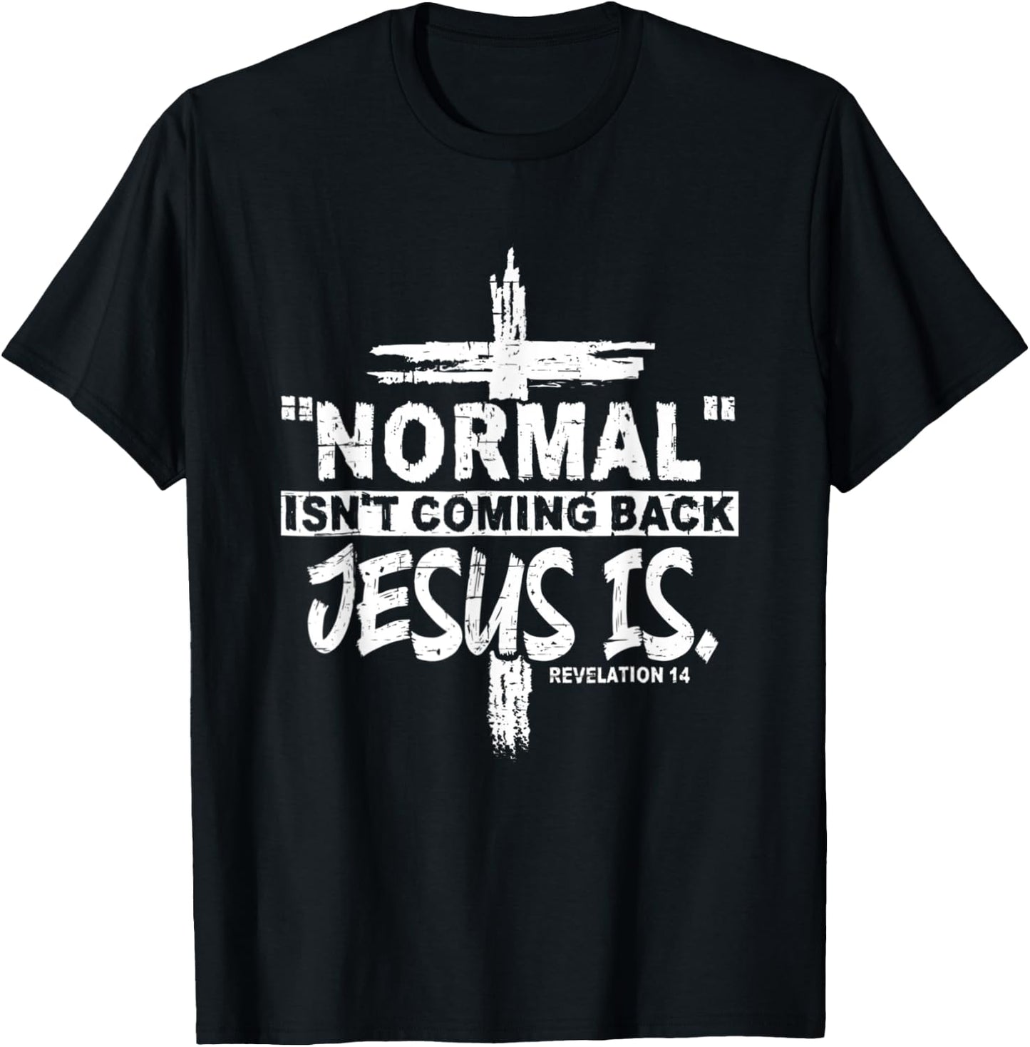 Christian Normal Isn't Coming Back Jesus Is Gift Women Men T-Shirt - T-Shirt | Black