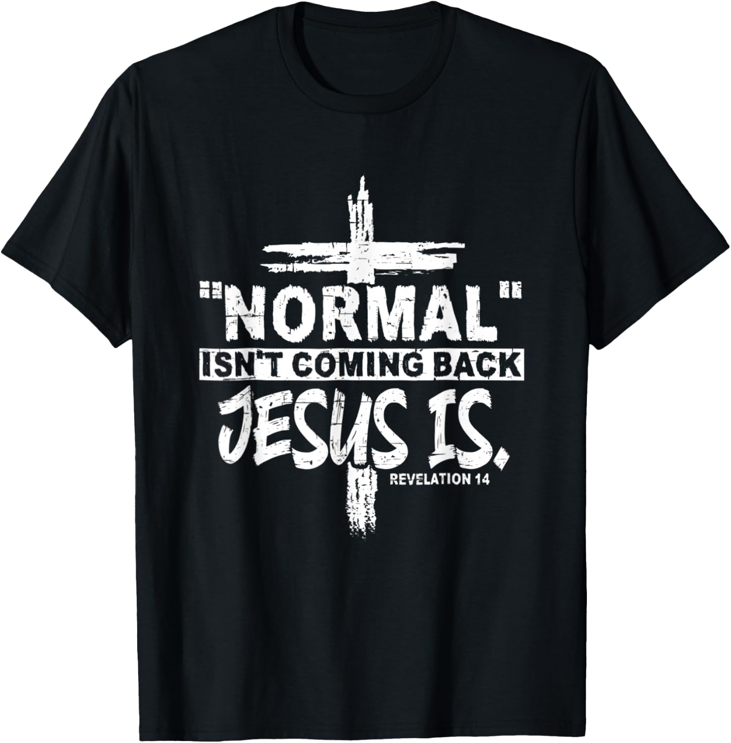 Christian Normal Isn't Coming Back Jesus Is Gift Women Men T-Shirt - T-Shirt | Black